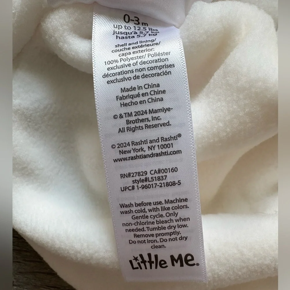 Little Me 0-3 month swaddle